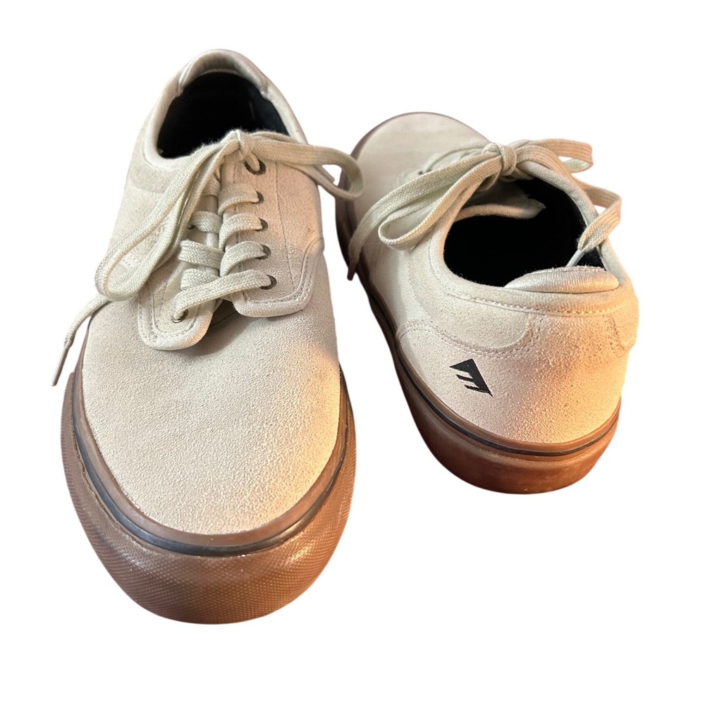 Emerica Mens US 11.5 Kino 6 X‎ SMU Suede Skate Shoes Gum Sole Beige Brown